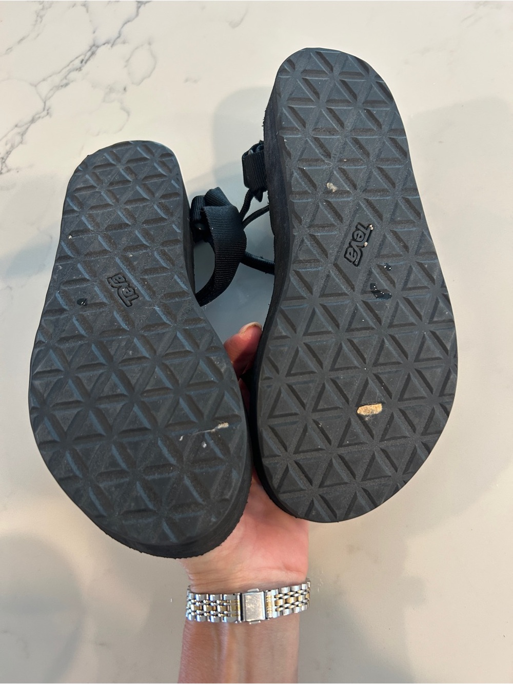 Teva Sport Sandals Black Adjustable Straps Sz 8 Summer - Picture 3 of 5